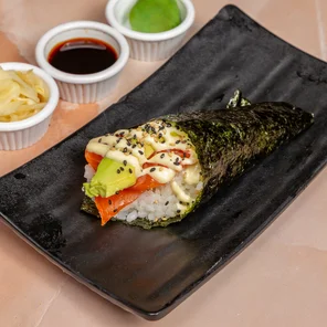 Meal card cover for: Salmon and Avocado Temaki