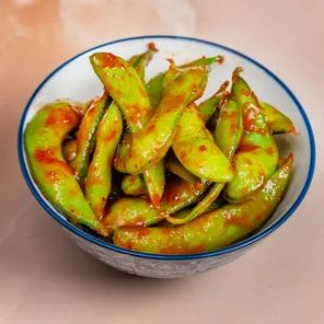 Meal card cover for: Spicy Edamame