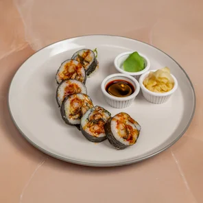 Meal card cover for: Butterfly Roll (Prawn & EEL Futo) - 6 Pcs