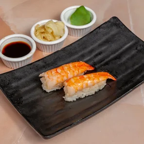 Meal card cover for: Prawn Nigiri - 2 Pcs