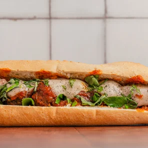 Meal card cover for: VEGAN MEATBALL MARINARA