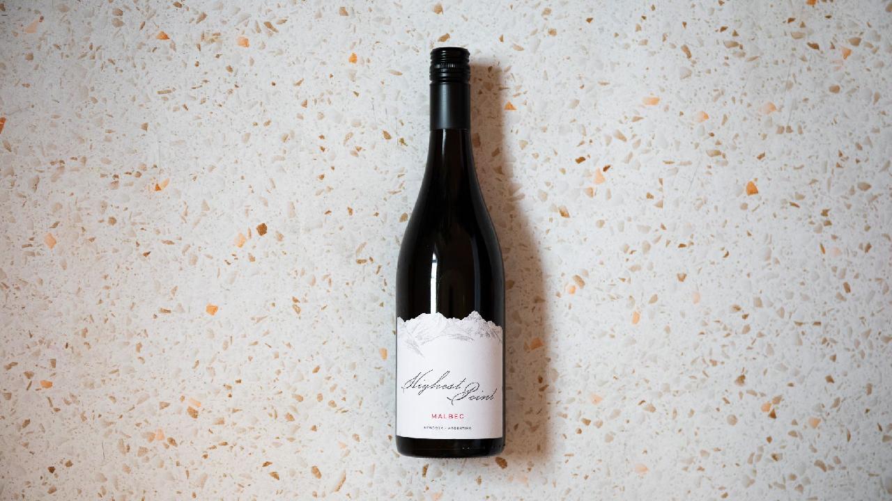 Meal card cover for: Malbec 'Highest Point, Proemio, red wine