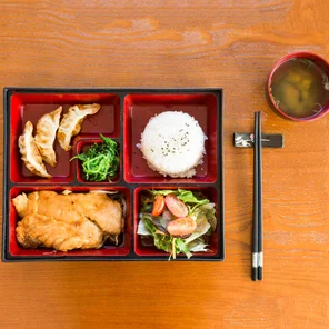 Meal card cover for: Salmon Teriyaki Bento