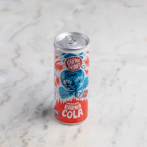 Meal card cover for: Karma Cola