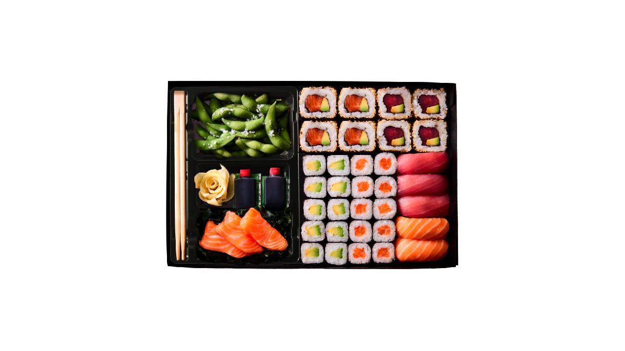 tuna'salmon platter, itsu [sushi, noodles & rice'bowls] - 1 Minories, Aldgate