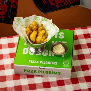 Meal card cover for: Artichokes Fritti