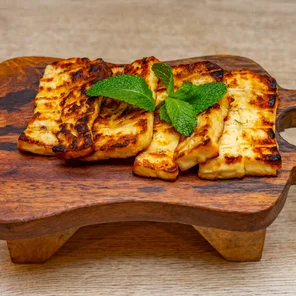 Meal card cover for: Halloumi Cheese (V) (GF) ( 4 pieces)
