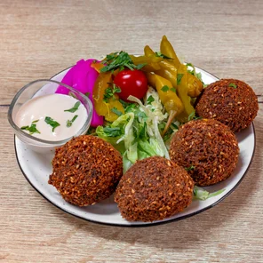 Meal card cover for: Falafel (VE) (GF) (SE) (4 pieces)