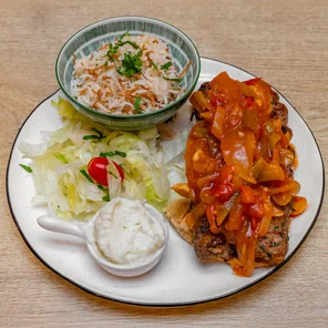 Meal card cover for: Kafta Khashkhash (Spicy)