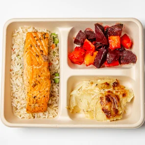 Meal card cover for: Lime and Herb Salmon Plate