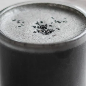 Meal card cover for: Black Sesame Latte