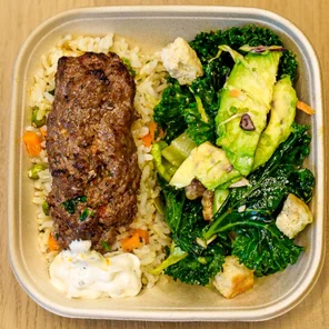 Meal card cover for: Beef kofta bowl