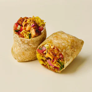 Meal card cover for: Chickpea Chaat Wrap