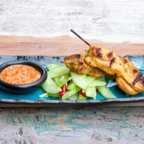 Meal card cover for: Chicken Satay (GF)