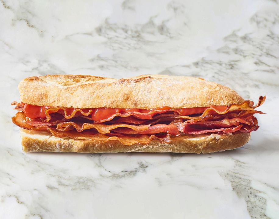 Meal card cover for: Crispy Bacon on White Sourdough - Large