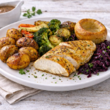 Meal card cover for: Chicken Supreme Roast Dinner