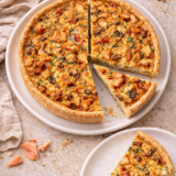 Meal card cover for: Salmon & Red Confit Quiche (8)