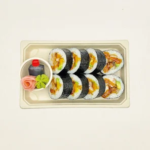 Meal card cover for: Chicken Katsu and Avocado Futomaki ( *Collect from Fridge )