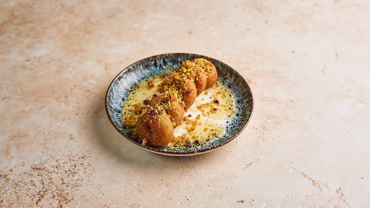 Meal card cover for: Greek Style Doughnuts