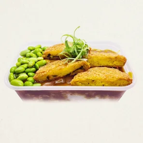 Meal card cover for: Pumpkin Korroke Katsu