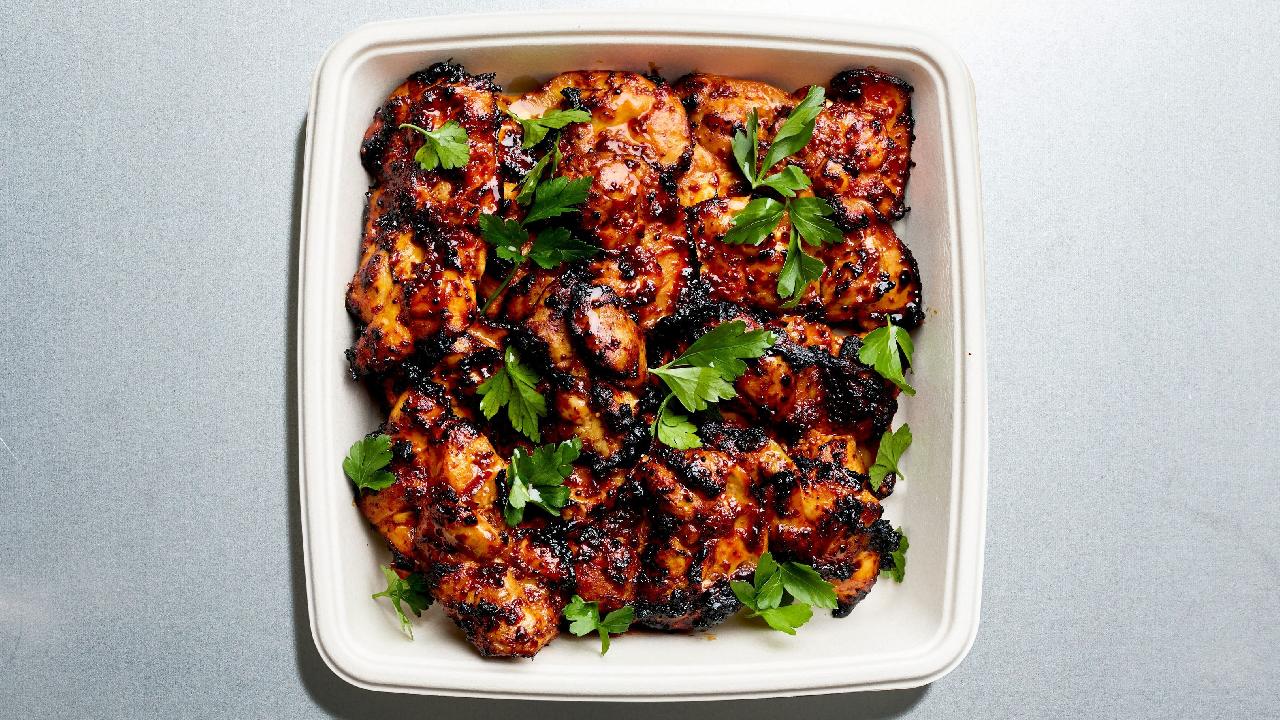 Meal card cover for: Harissa Honey Thigh