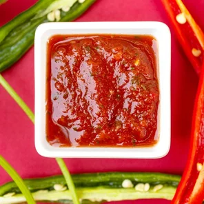 Meal card cover for: Extra sauce - red mild spice