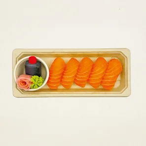 Meal card cover for: Salmon Nigiri 5pcs ( *Collect from Fridge )