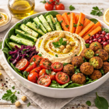 Meal card cover for: Levantine Hummus & Falafel Salad (6)