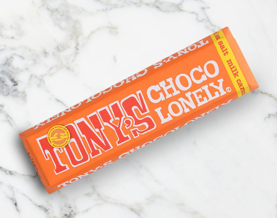 Meal card cover for: Tony's Chocolonely - Caramel Sea Salt (V)