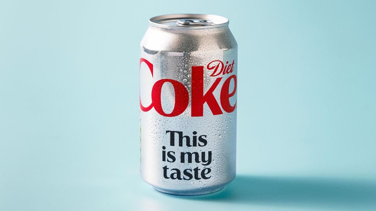 Meal card cover for: Diet Coke