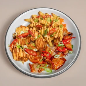 Meal card cover for: Chicken Karaage and Fries