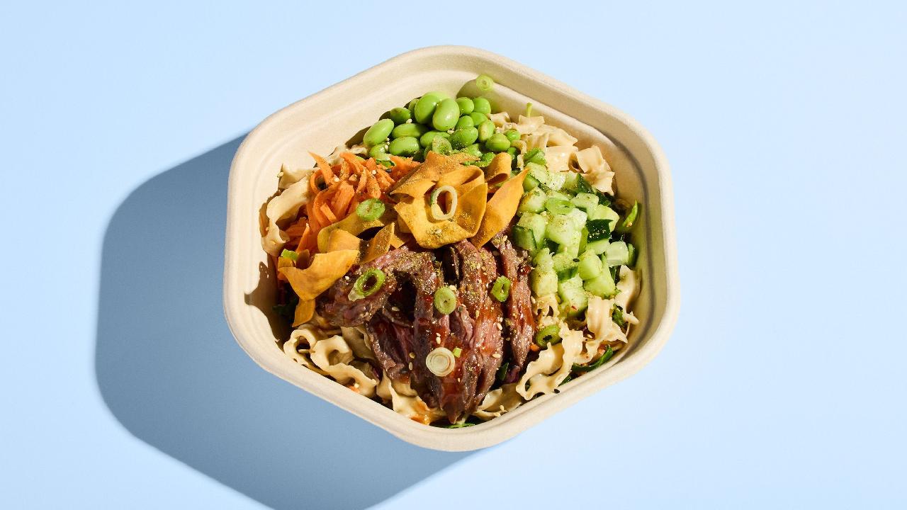 Meal card cover for: Korean Steak Noodle Salad