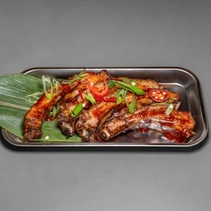 Meal card cover for: Korean BBQ Ribs