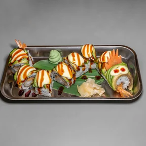Meal card cover for: Dragon Roll