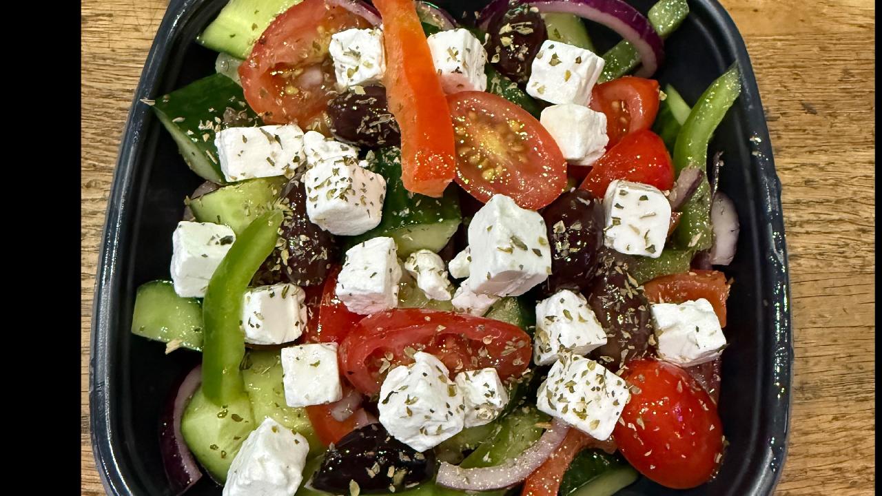 Meal card cover for: Greek Feta Salad (large 500ml box)