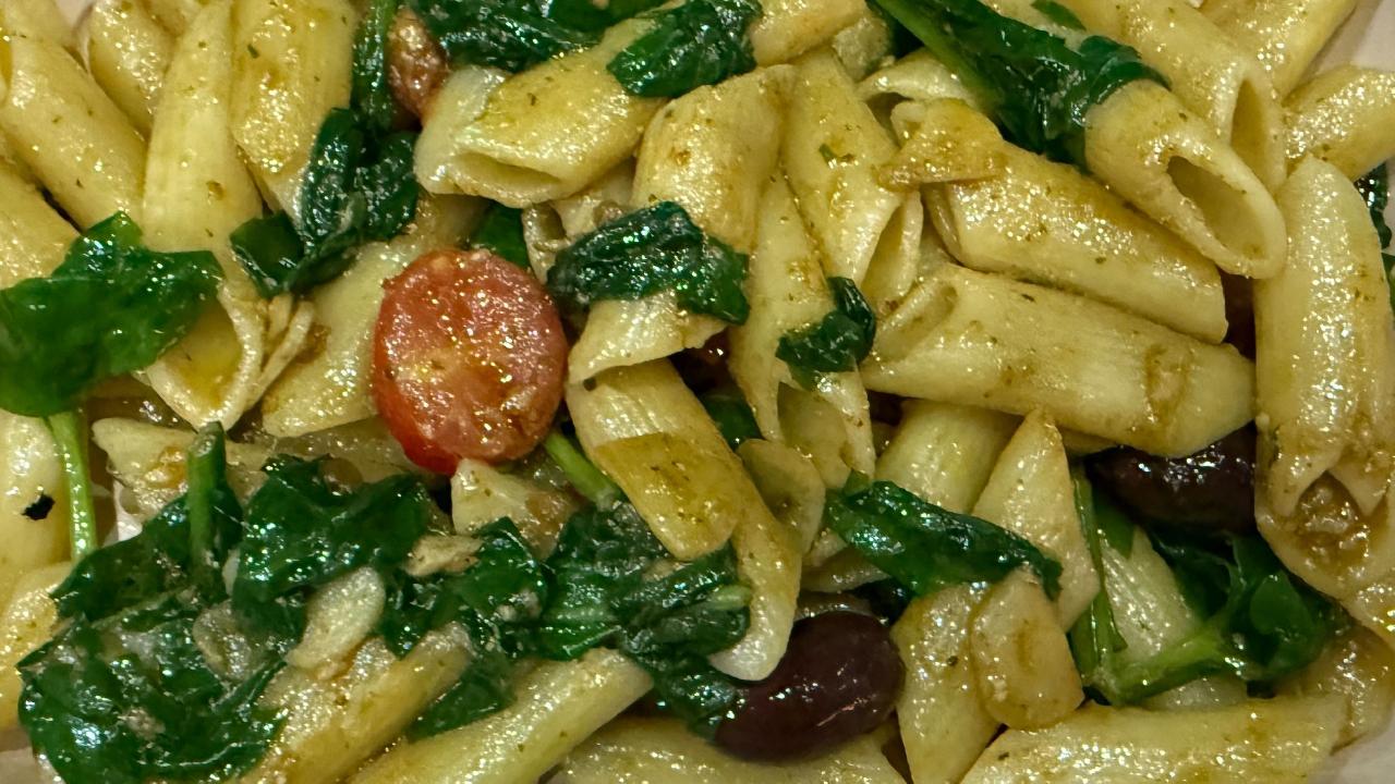 Meal card cover for: Vegan Pesto Penne