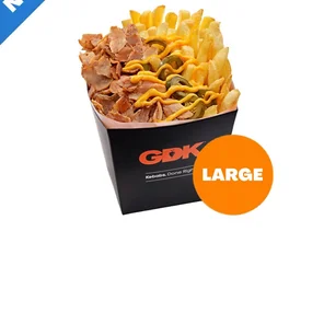 Meal card cover for: Large Doner Box Chips & Cheese