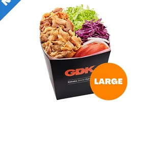 Meal card cover for: Large Doner Gym Box