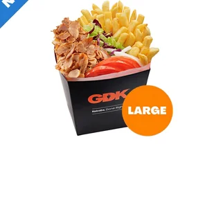 Meal card cover for: Large Doner Box With Fries & Salad