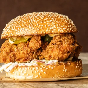 Meal card cover for: House Chicken Burger