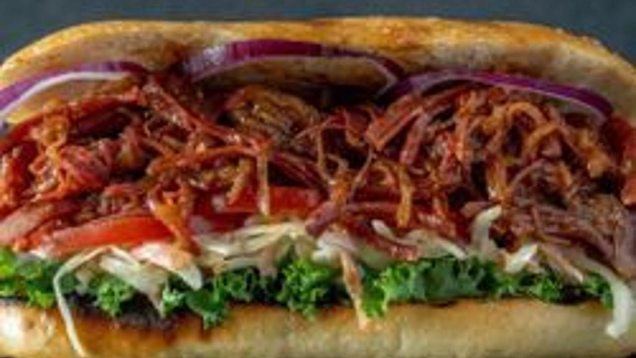 Meal card cover for: BBQ PULLED BEEF CIABATTA