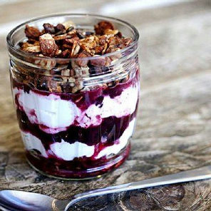 Meal card cover for: Compote with Granola & Blueberries