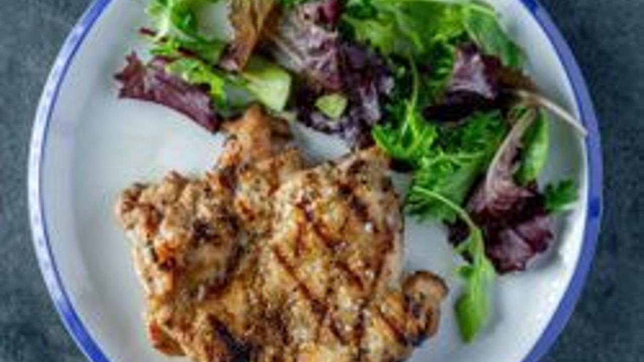 Meal card cover for: GRILLED CHICKEN THIGH