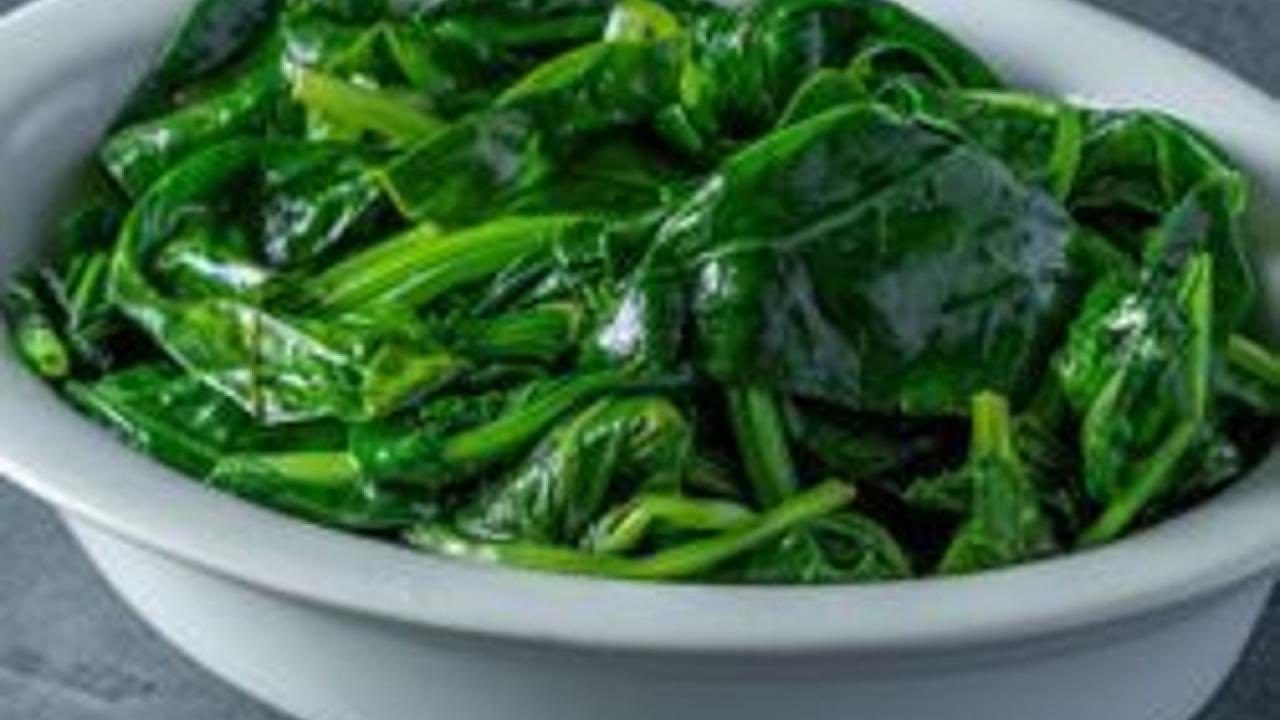 Meal card cover for: Garlic Sauteed Spinach