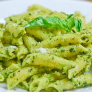 Meal card cover for: Penne Al Pesto