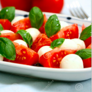 Meal card cover for: Tricolore Salad