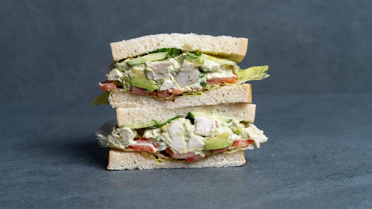 Meal card cover for: CHICKEN AVOCADO SANDWHICH