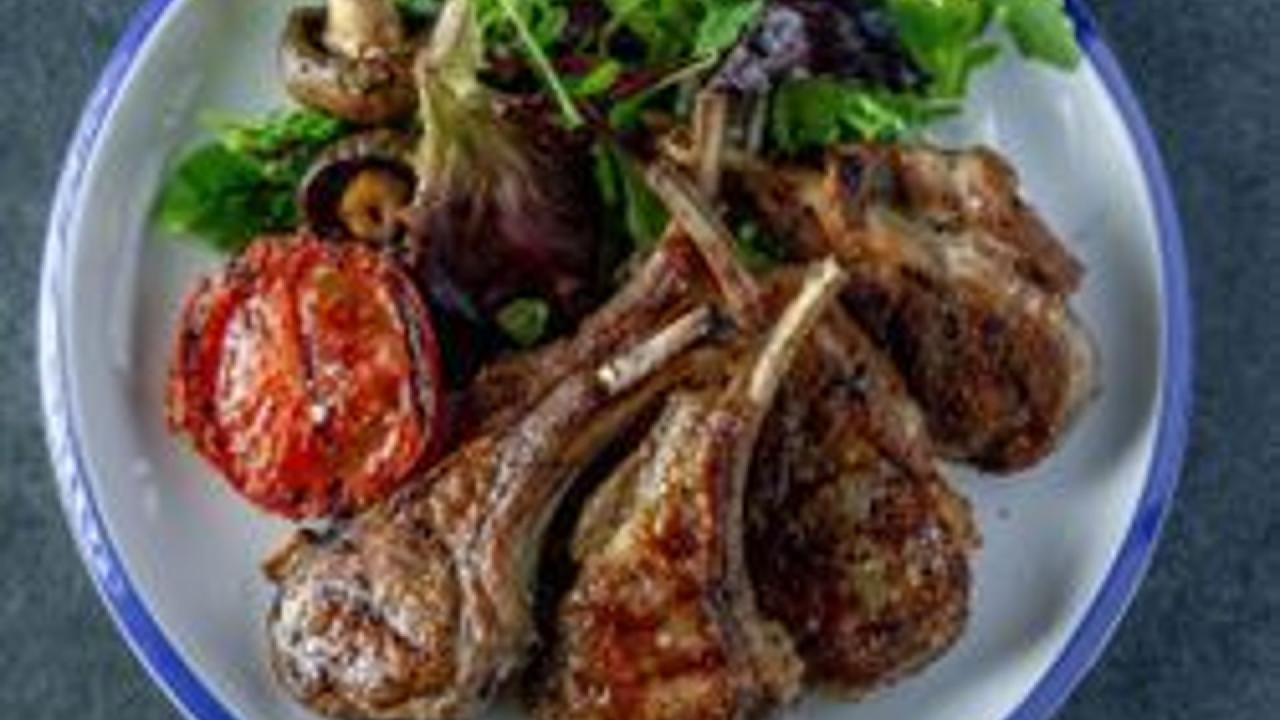 Meal card cover for: LAMB CHOPS