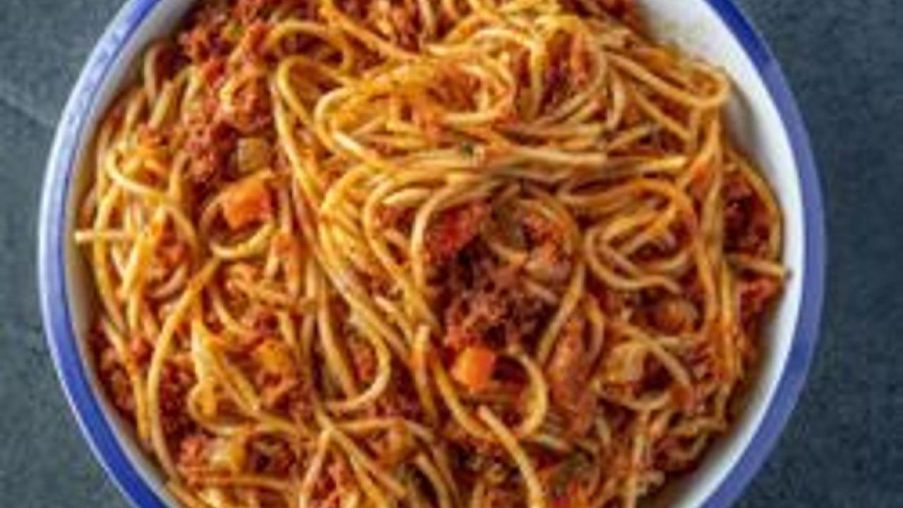 Meal card cover for: PASTA RAGU
