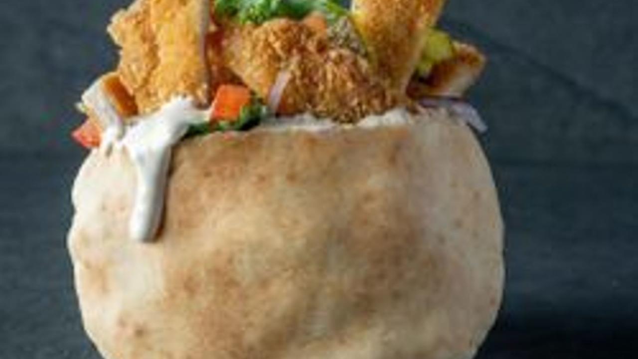 Meal card cover for: SCHNITZEL IN PITA